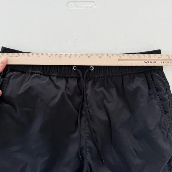 Aime Leon Dore Shorts Men Large Black Nylon Logo Drawstring ALD Athletic Running - Picture 10 of 12